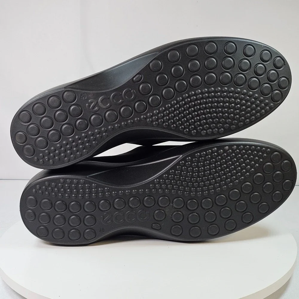 ECCO Soft 7 Wedge‎ Danish Design Black Slip On Sneakers Women Size 40 Comfort
